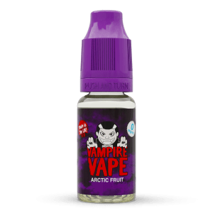 Vampire Vape Arctic Fruit | Vampire Vape Juice | A truly unique combination of wild fruit and aniseed flavours combined with an ice-cold menthol hit. Choose from 0mg to 18mg nicotine strength. Multi-pack deals available from www.nicjuice.co.uk