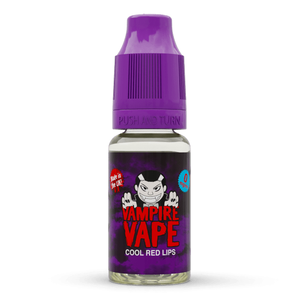 Vampire Vape Cool Red Lips | Vampire Vape Juice | Pinkman has refreshing yet sweet flavour profile bursting with natural wild fruits. A classic best-selling vape juice. Choose from 0mg to 18mg nicotine strength. Multi-pack deals available from www.nicjuice.co.uk