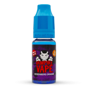 Vampire Vape Heisenberg Orange E-Liquid | Vampire Vape Juice | Heisenberg Orange mixes in a sweet and citrusy orange soda to the iconic Heisenberg flavour for a truly unique vaping experience. Choose from 0mg to 18mg nicotine strength. Multi-pack deals available from www.nicjuice.co.uk