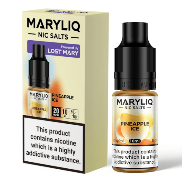 MARYLIQ Pineapple Ice Nic Salts by Lost Mary | Shop Lost Mary multi-buy offers at NIC JUICE ONLINE VAPE STORE