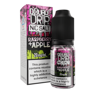 Double Drip Raspberry & Apple Nic Salts | Nic Juice Online Vape Store