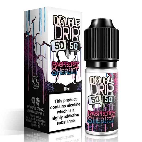 Double Drip Raspberry Sherbet E-Liquid | Order e-liquids online at NIC JUICE ONLINE VAPE STORE