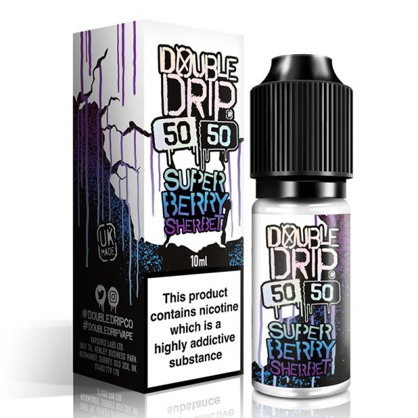 Double Drip Super Berry Sherbet E-Liquid | Order e-liquids online at NIC JUICE ONLINE VAPE STORE