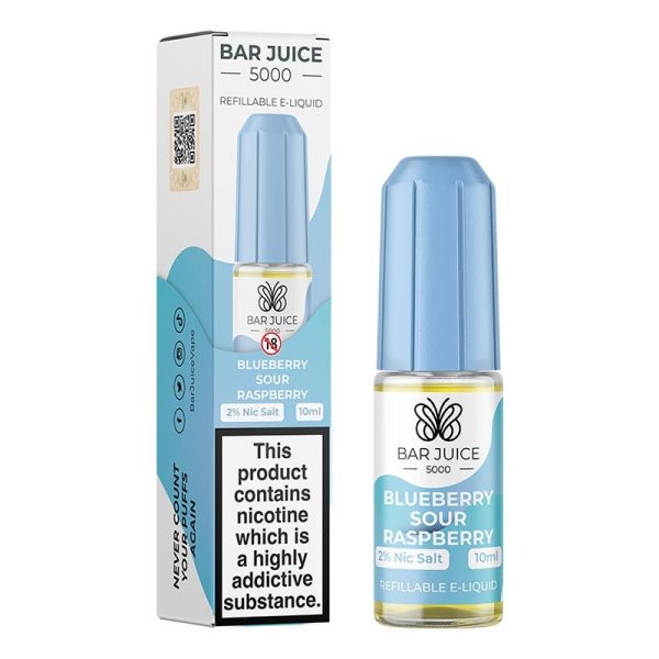 Bar Juice 5000 Blueberry Sour Raspberry Nic Salts | Nic Juice Online Vape Store